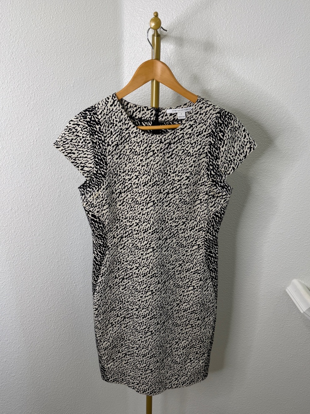 Diane von Furstenberg "Pele" Snake Wave Jacquard Sheath Dress